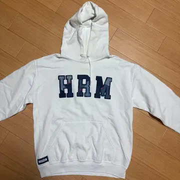 HRM 화이트 후드티