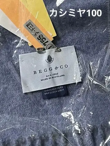 새상품급 캐시미어 100 Begg x Co 스톨 머플러