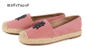 TOMMY 에스파드리유 미디엄 레드