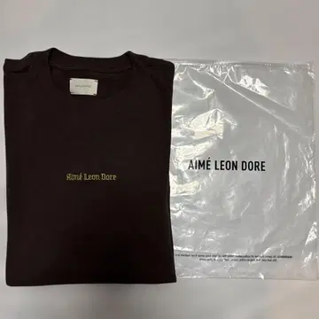 에임 레온 도르 긴팔 티셔츠 다크 브라운 택 포함 새상품