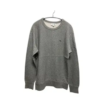 LACOSTE 그레이 크루넥 트레이닝복