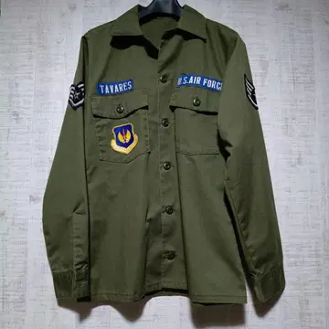 미군 방출품 OG-107 유틸리티 셔츠 올리브 그린