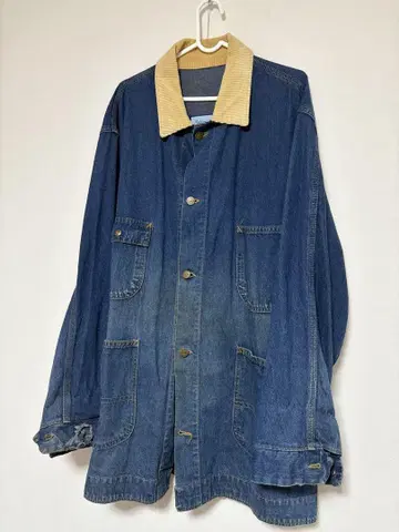 Feldmaster 코듀로이 카라 부착 데님 자켓 XX-LARGE