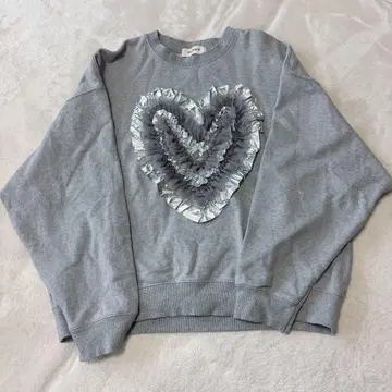POPPY HEART TULLE SWEATSHIRT 맨투맨