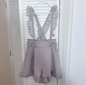 [ MA*RS ] 펄 하트 버클 치마바지 핑크 지뢰계 양산형 마즈