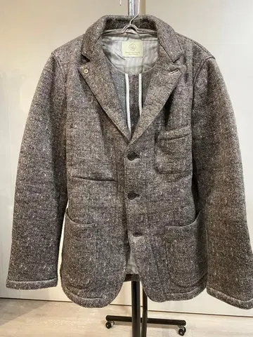 트위드풍 플리스 캐주얼 자켓