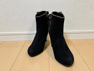 스트로베리 필드 숏부츠 슬림 레그 스웨이드 23cm