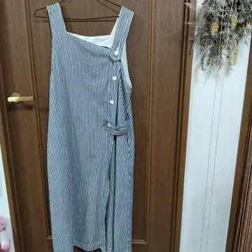 센소유니코 루쿠르카 스트라이프 오버롤 스커트