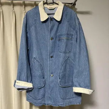 L.L.Bean 데님 커버올 데님지 80's XL