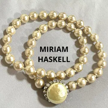 MIRIAM HASKELL 미리암 하스켈 펄 목걸이 빈티지