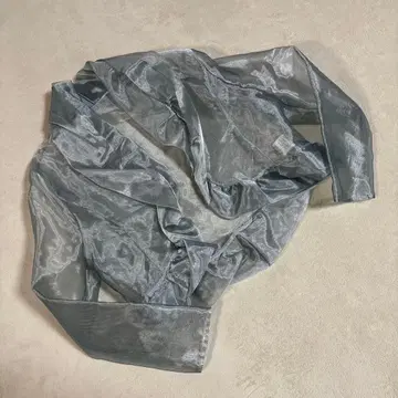 [ 새상품급 ] 이긴 시스루 볼레로 실버 그레이 사이즈 M