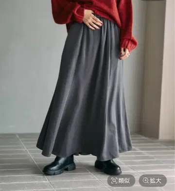 LEPSIM 하지하지 새틴 플레어 스커트