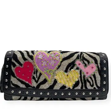 고품질 Think Bee! 싱크비! 장지갑 제브라 블랙 애니멀