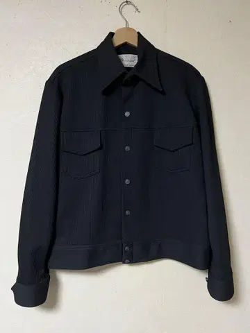 70s western jacket Trucker jacket black