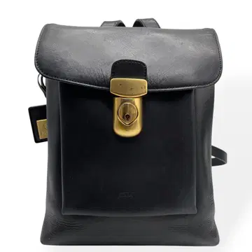 새상품급 PELLE BORSA 페레볼사 백팩 가죽 블랙 천연 가죽