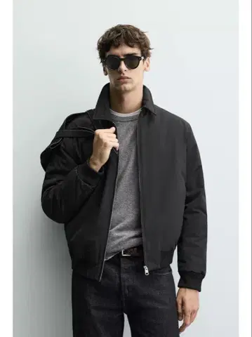 Zara 퀼팅 봄버 자켓