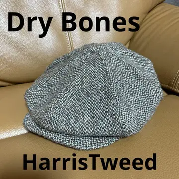 Dry Bones x Harris Tweed 울 헌팅 캡 캡