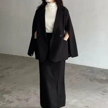 나이로 슬릿 슬리브 2way 자켓 블랙 M 사이즈