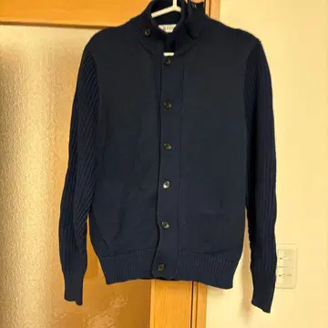 나노 유니버스 가디건 두꺼운 원단 S 사이즈 네이비