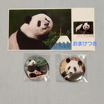 샹샹 후이바오 캔뱃지 대팬더전 우에노데팬더 중추절