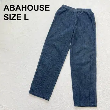 아바하우스 데님 팬츠 워크 팬츠 테이퍼드 팬츠 아메카지 (221)