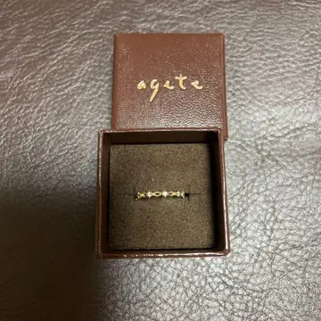 agete 핑키링 6-6.5호 K10 다이아 0.05