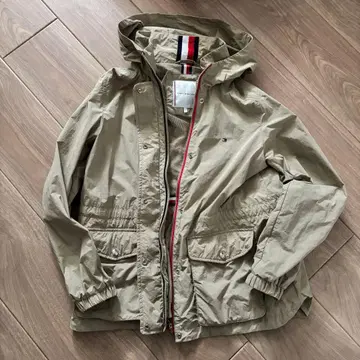 Tommy Hilfiger 후드 부착 베이지 자켓