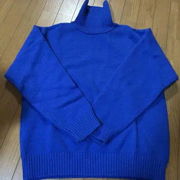 KBF 파란색 니트 스웨터 One Size