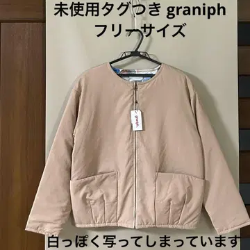 미사용 택 포함 graniph 여성용 안감도 귀여운 충전솜 블루종