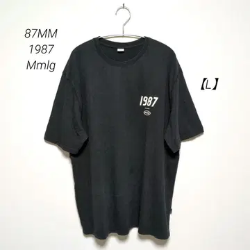 87MM 1987 Mmlg 로고 프린트 T셔츠 블랙 [ L ]