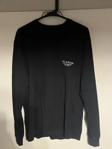 XLARGE 블랙 롱 슬리브 T셔츠 M