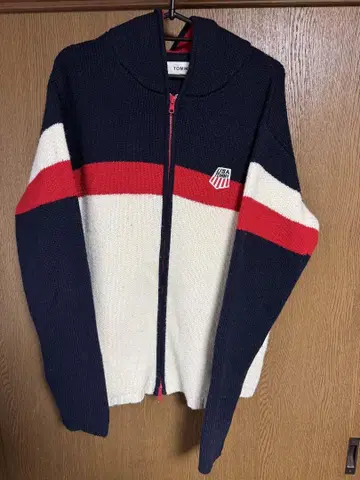 TOMMY 후드 부착 스웨터 M