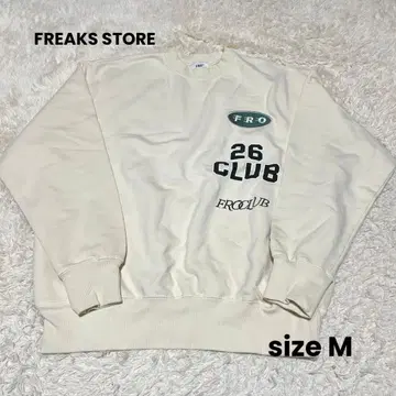 미사용 새상품 FROCLUB 3 로고 PIGMENT 자수 로고 맨투맨 M