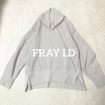 프레이 아이디 하이넥 니트 캐시미어 혼방 루즈핏