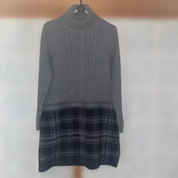 Leilian 그레이 터틀넥 원피스 미사용 새상품