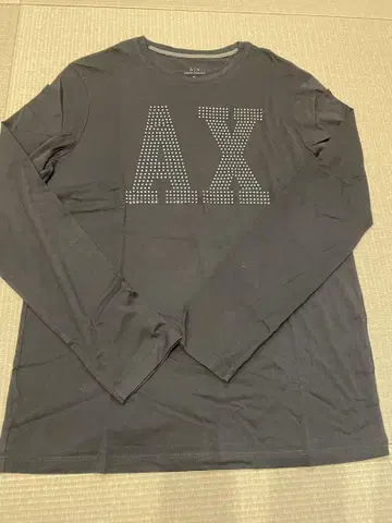 Armani Exchange AX 로고 긴팔 T셔츠 XL 블랙