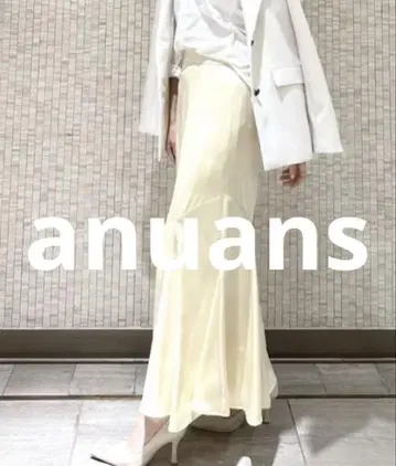 새상품급 anuans 스커트 SMALL 베이지 여성용