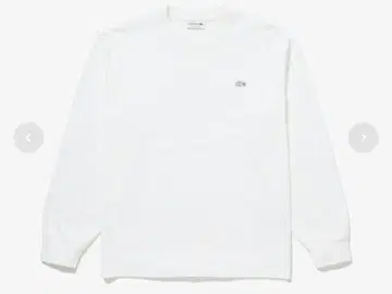 LACOSTE 화이트 크루넥 티셔츠