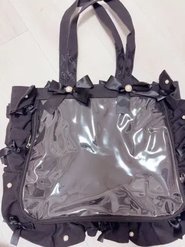 자카마트 프릴 디자인 이타백 A4 블랙