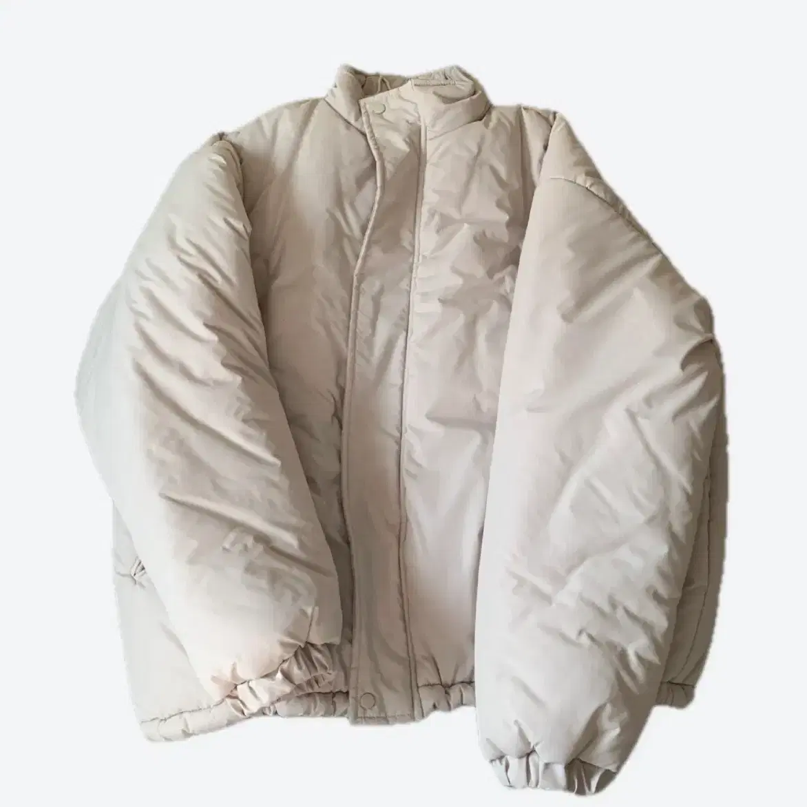 Ivory short padding jumper, new product