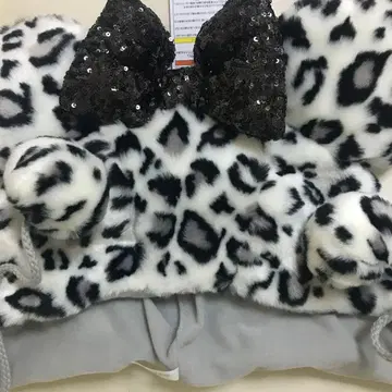 미니 표범 무늬 레오파드 무늬 팬 캡 디즈니