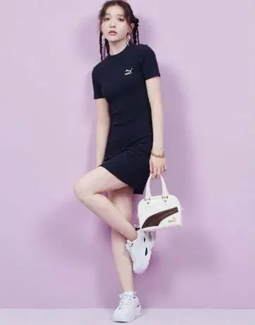 미사용 새상품 LILY BROWN x PUMA 피케 셔츠 티셔츠 원피스