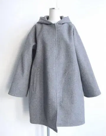 AURALEE melton hooded coat