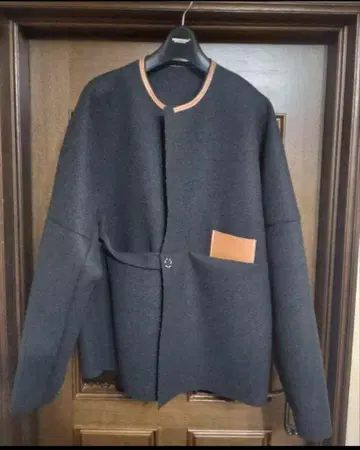 SUNSEA 23AW melton blouson 노카라 자켓