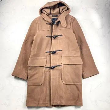 컨디션 최상 글로버올 더플 코트 헤링본 카멜 브라운