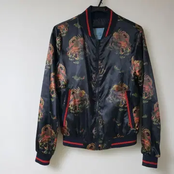 ZARA MAN 봉황 패턴 스카잔 블랙