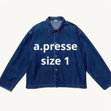 a.presse US NAVY 데님 자켓