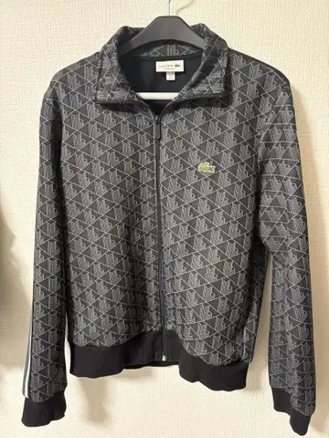 Lacoste 모노그램 트랙 자켓 블랙 사이즈 M
