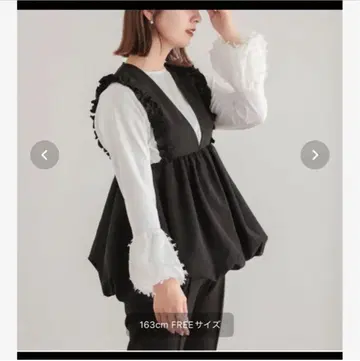 Fit more 벌룬 프릴 베스트