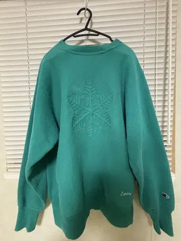 Champion 90s 전체 자수 리버스 위브 맨투맨